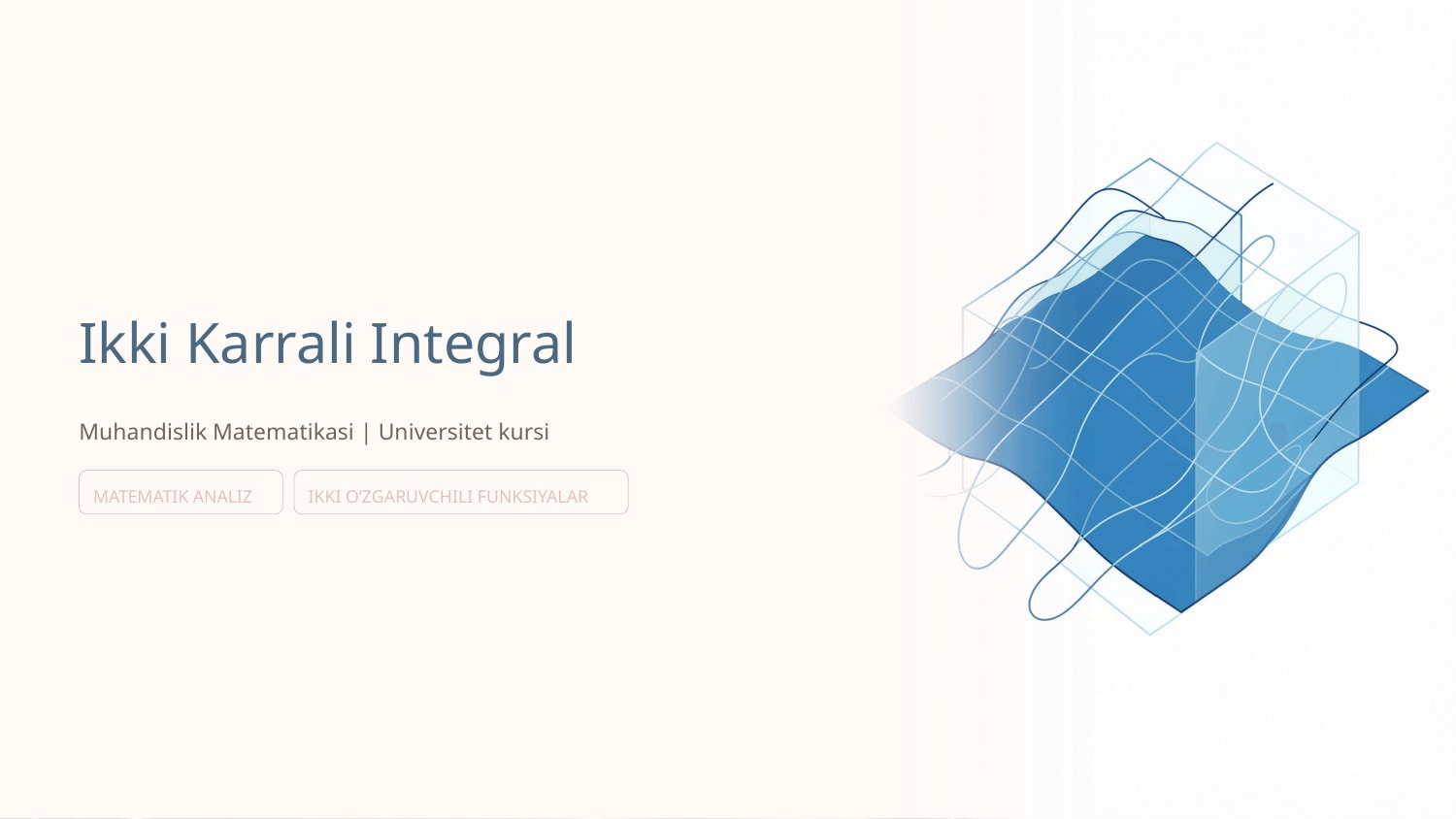 Ikki karrali integral — Slayd 1