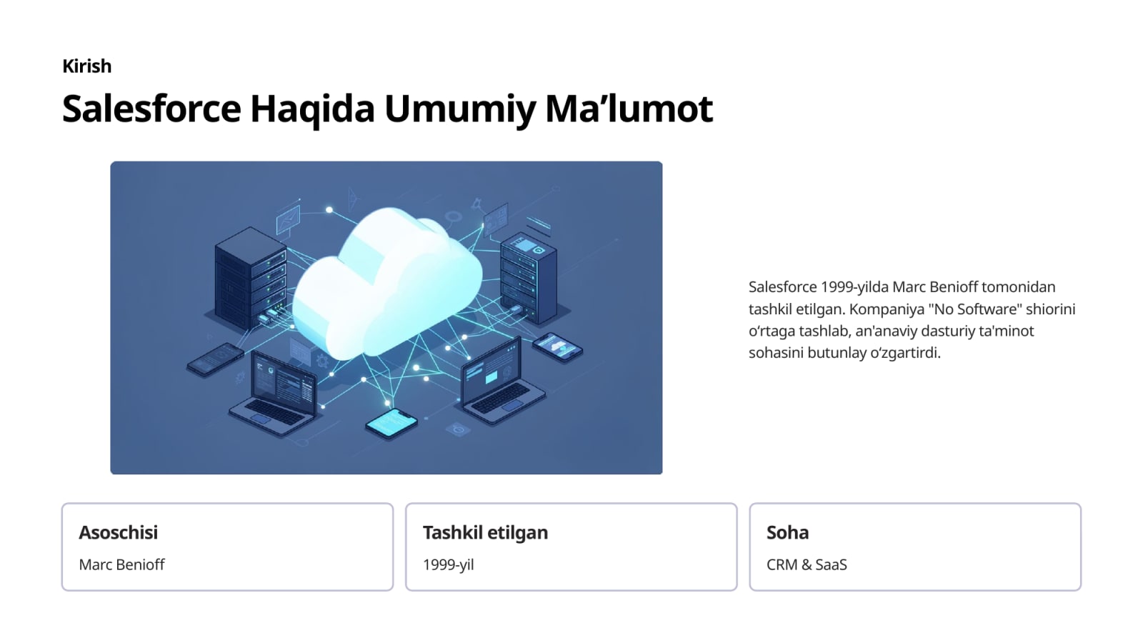Salesforce brendining marketing faoliyati va muvaffaqiyati — Slayd 2