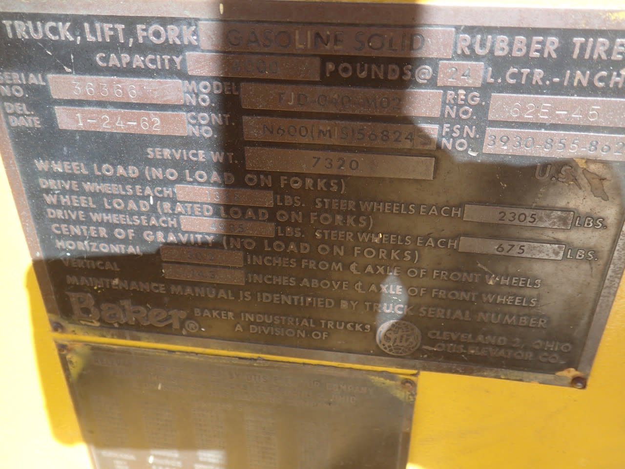 Baker FJD040M02 Forklift (Propane) Surplus Marketplace