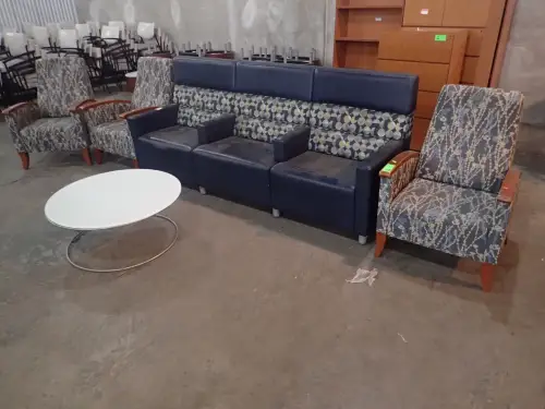 Sofa, Chair and Table Lot