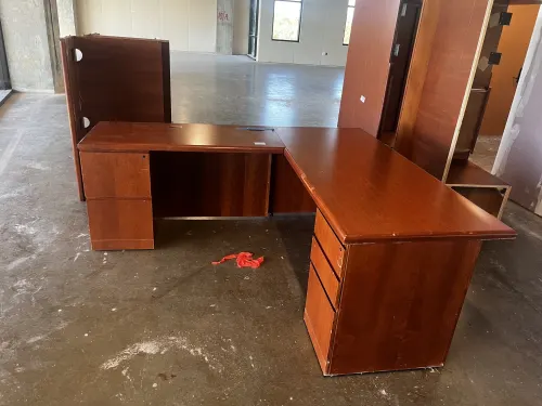 (1) Light Brown Desk