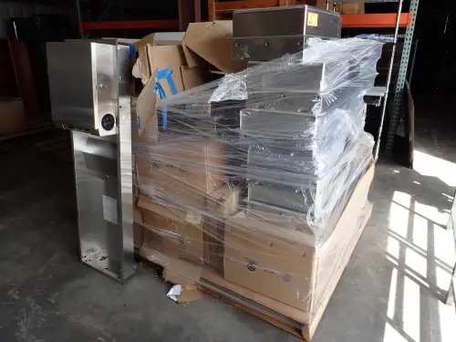 Pallet of Recessed Towel Dispenser / Waste Receptacles