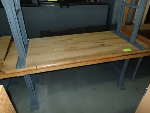 (2) Butcher Block Work Tables