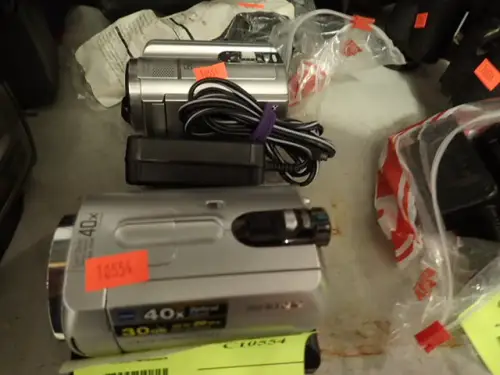 (2) Sony Handycams With Cords