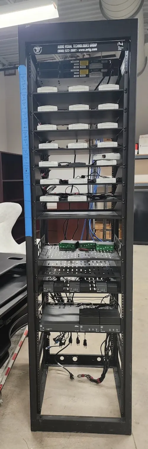 (1) Audio Rack with Accessories
