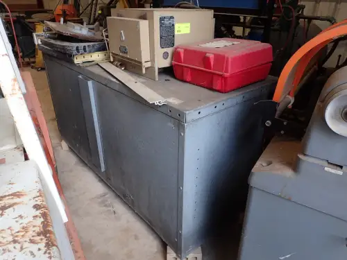 (1) Amaco Electric Kiln With Steel Storage Cabinet And Parts Cleaner Pump