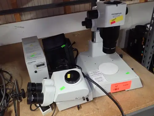 (1) Olympus SZX12 Microscope With Accessories