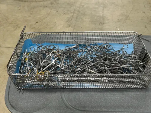 Mixed Orthopedic Instruments and Rongeurs Tray