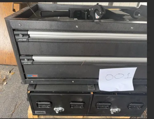(2) SUV Trunk Storages Boxes, and 1 Gun Rack