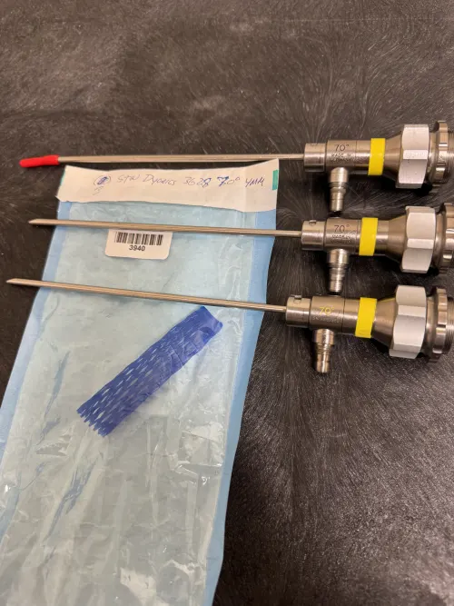 (3) Dyonics 70 Degree 4mm Rigid Scopes