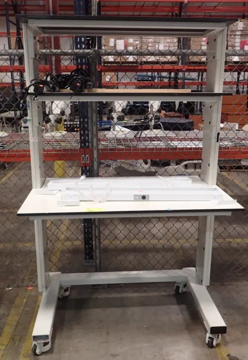 (1) Lab Workstation On Casters