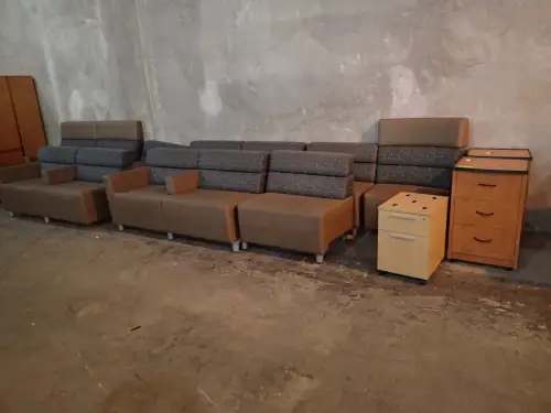 Sectional Couch and Night Stand Lot