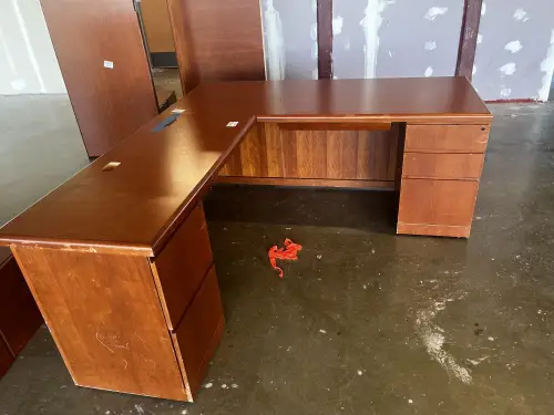 (1) Light Brown Desk