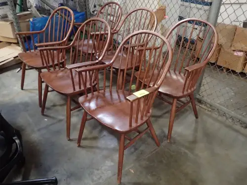 (6) Wooden Chairs