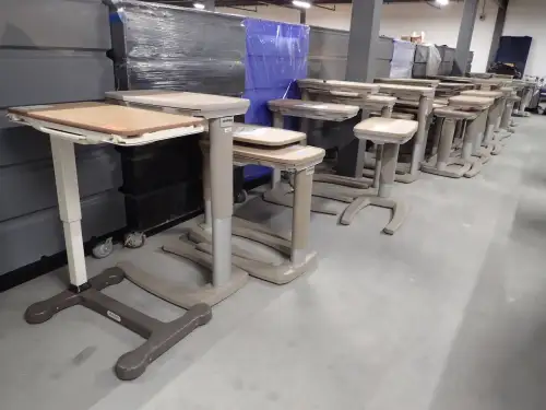 (50) Assorted Overbed Tables