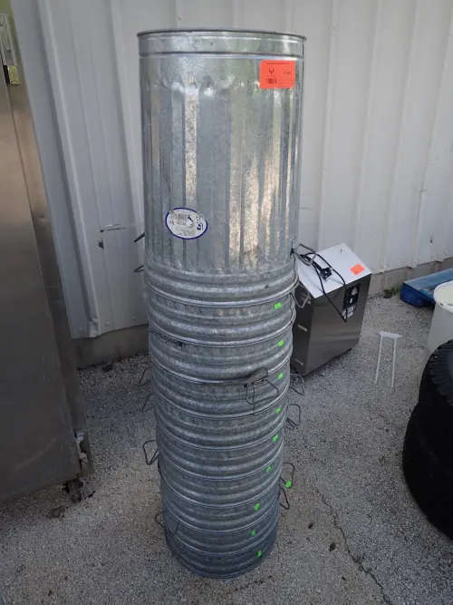 (10) 20 Gallon Galvanized Wastepaper Baskets