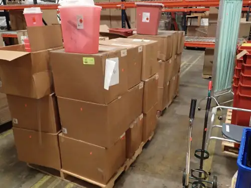 (2) Pallets Assorted Sharps Containers