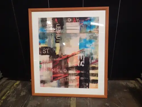 (1) 52" X 42"  Large Framed Artwork