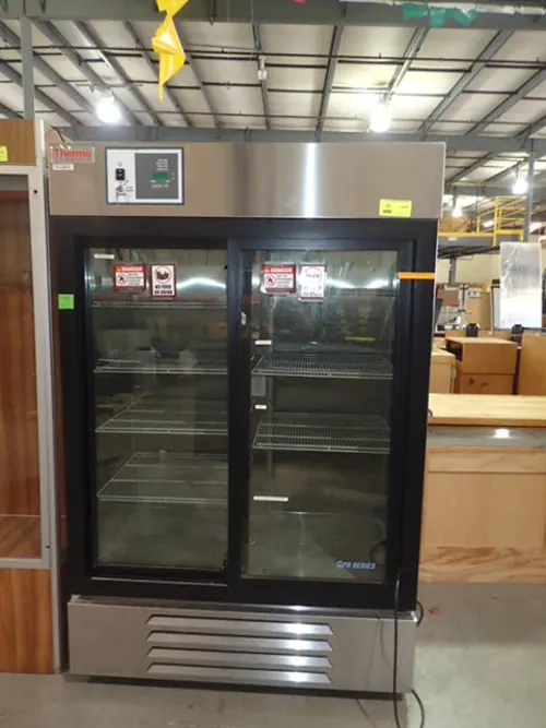 (1) Thermo Scientific MH45SS-GAEE-TS Glass Door Laboratory Refrigerator