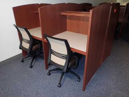 Wooden Double Sided Study Carrel (1st Floor East)