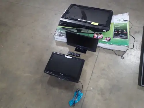 (3) Assorted Televisions