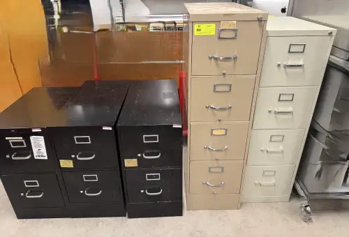 (5) Total Metal Filing Cabinets