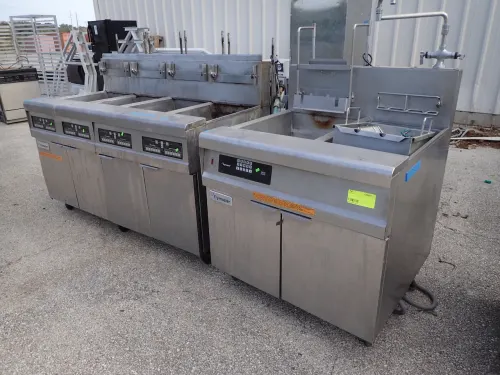 (2) Frymaster Solid State Gas Deep Fryers
