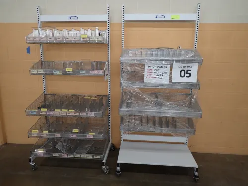 (2) Logiquip Rolling Organizational Racks
