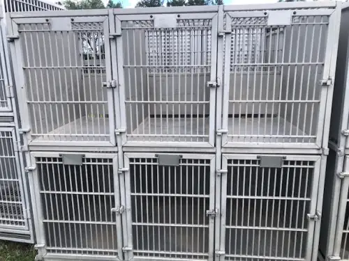 (3) Units of 3 Over 3 Aluminum Transport Cages