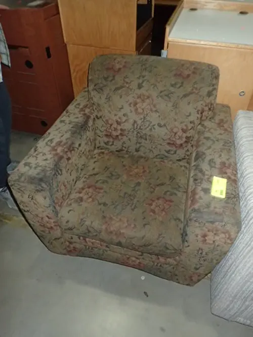 (2) Floral Upholstered Chairs