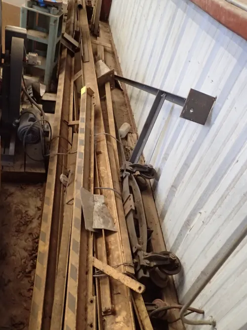 Disassembled Crane Components