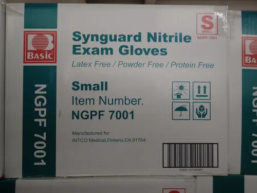 105 Cases of Large Synguard Nitrile Exam Gloves (Expire)