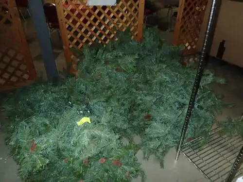 (1) Artificial Christmas Tree, No Base