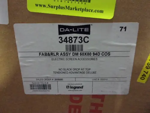 Da-Lite Projector Screen (New in Box)
