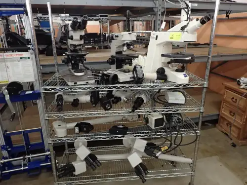 (3) Assorted Microscopes And Accessories