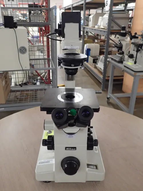 (1) Nikon Diaphot Microscope With (4) Objectives