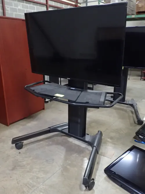 (1) Samsung 55" Television On Rolling Stand