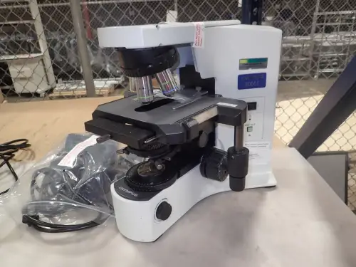 (1) Olympus BX41 Microscope With (4) Objectives
