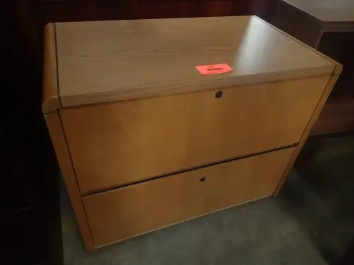 (1) Wooden File Cabinet