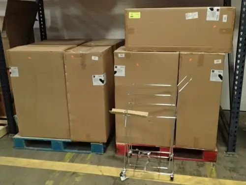 (2) Pallets Wire Rolling Carts For Sharps Containers