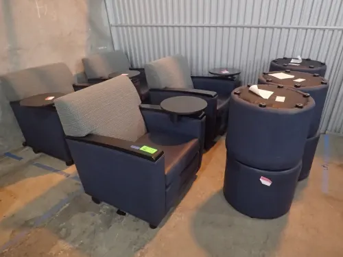 (4) Chairs and (6) Ottomans
