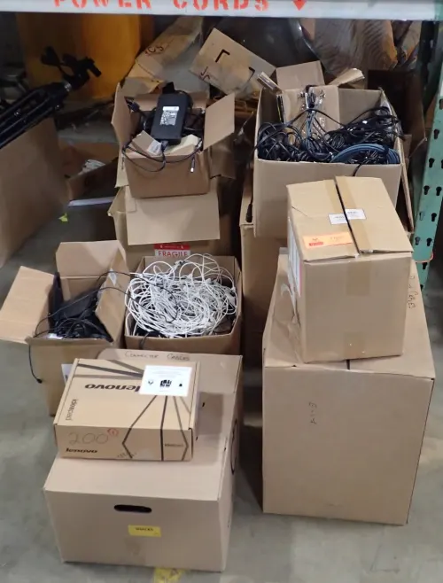 (10) Boxes Assorted Cables