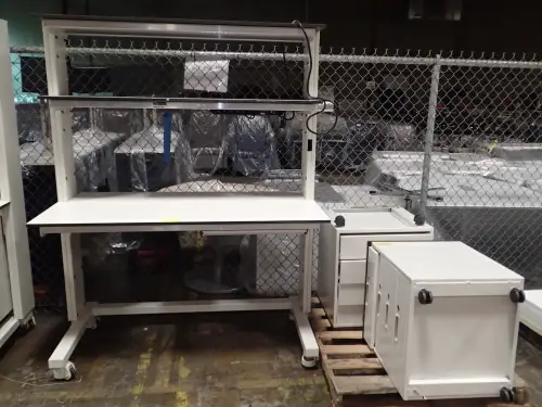 (1) Laboratory Workstation With (2) Cabinets