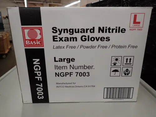 105 Cases of Large Synguard Nitrile Exam Gloves (Expire)