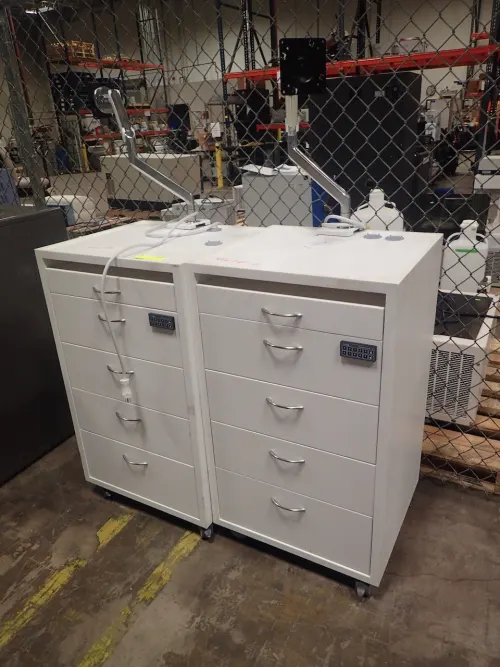 (2) Storage Cabinets on Casters