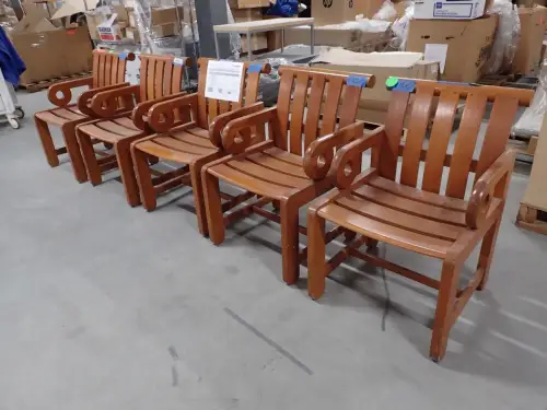 (5) Wooden Chairs