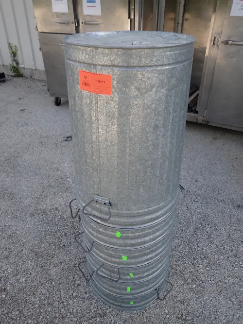 (6) 20 Gallon Galvanized Wastepaper Baskets