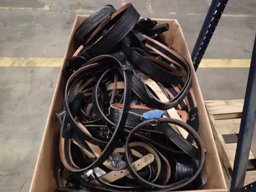(1) Box Assorted Leather Belts