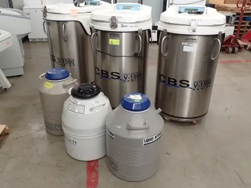 (3) CBS V1500 Liquid Nitrogen Freezers