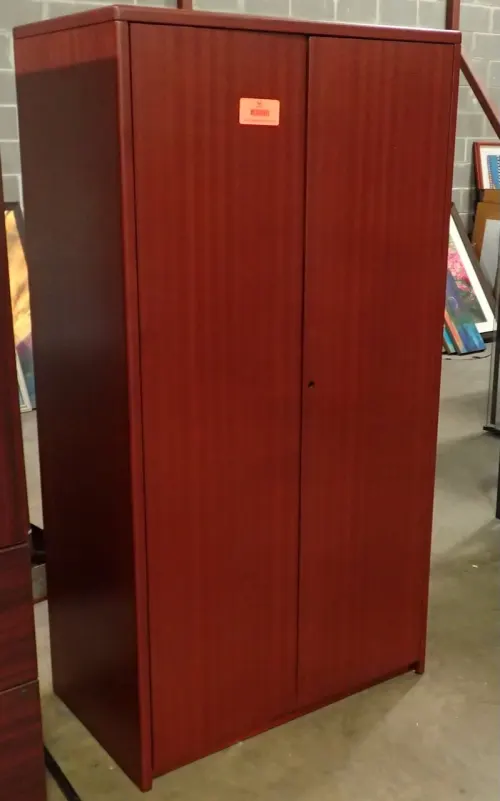 (1) Wooden Wardrobe